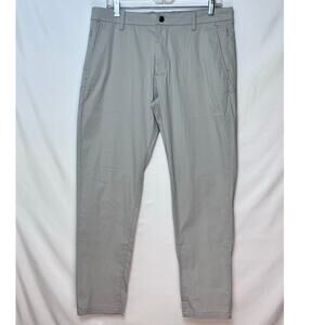 Birddog Men's Size 34 x 30 Gray Straight Leg Preppy Chino Casual Pants